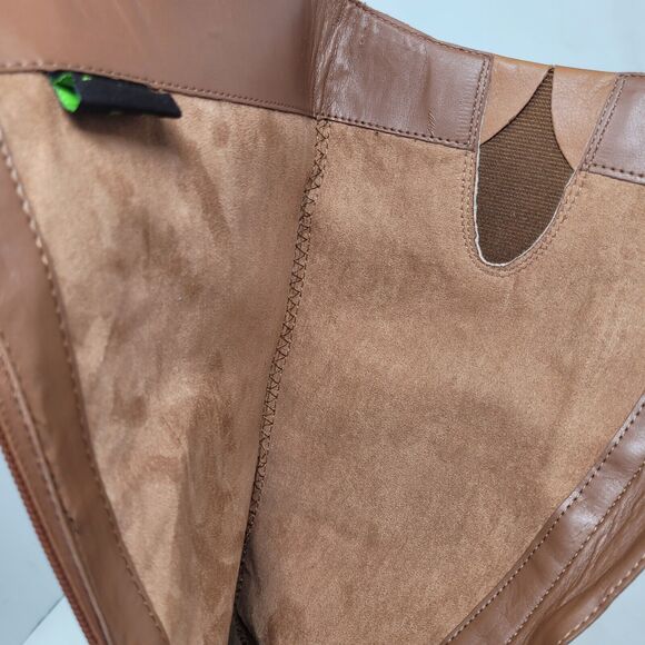 Sam Edelman Penny 2 Leather Riding Boots Women's Sz 4.5 Brown Equestrian Biker - Picture 10 of 10